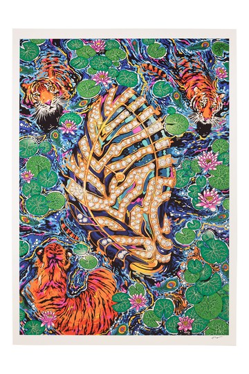 THE WATCH ANNUAL - Tim Mcdonagh Ink Drawing And Print, 33.1" × 46.8" - Green - One size