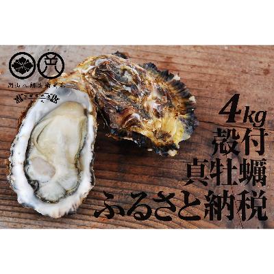 ふるさと納税 舞鶴市 殻付き 養殖 真牡蠣 4kg 加熱用