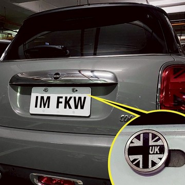 英倫風 mini cooper 車牌螺絲 柯基 達摩 招財貓 禮物 質感 國旗