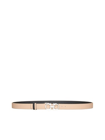 Ferragamo Cappuccino Leather Reversible Belt