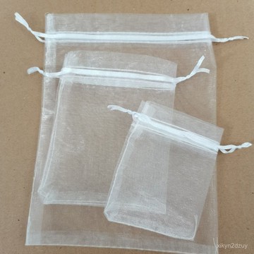 尼龍倆邊抽繩網紗水果套袋防鳥防蟲結實耐用葡萄梨子可反複使用