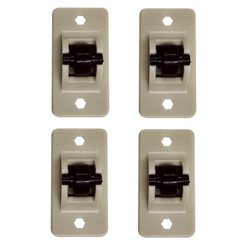 黏貼式迷你滑輪 Set 4個 耐重約8公斤 可左右滑動  顏色隨機