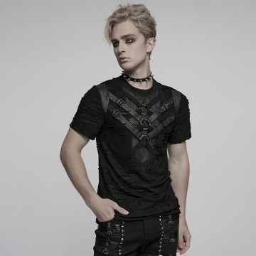 龐克地獄火俱樂部術士做舊上衣