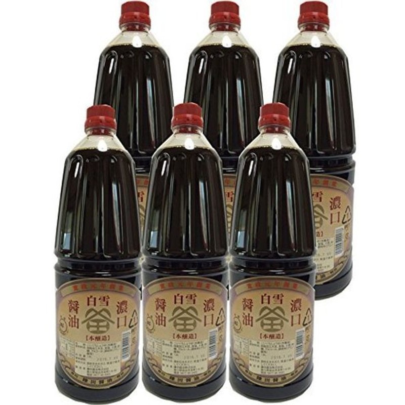 1283円 お歳暮 ヒゲタ 徳用醤油 ペット 1.8L × 6本