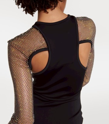 David Koma Embellished cutout midi dress