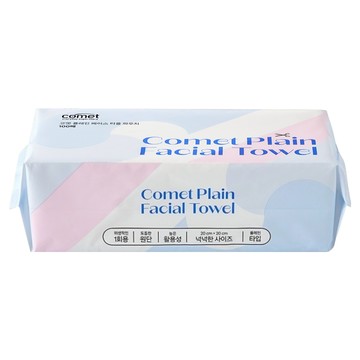 comet 素面拋棄式洗臉巾  100抽  1包