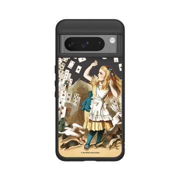 Pixel 8 Pro SolidSuit 黑 - The British Library - 愛麗絲和跳舞的卡片