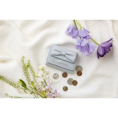 Maison de FLEUR RIBBON CARD CASE BOOK GRAYISH BLUE   ブランドムック   〔ムック〕