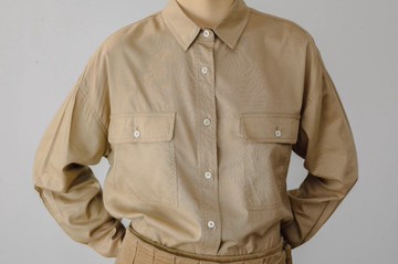 法式復古 紳士少女亦舒女郎進口面料隨性垂感襯衫