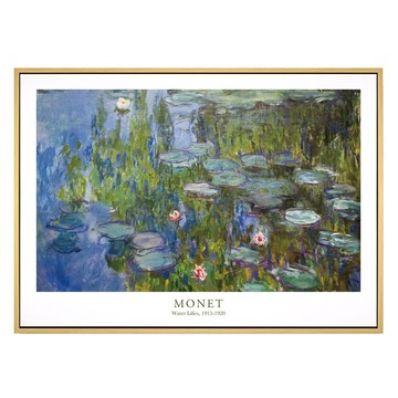 菠蘿選畫所 莫內 睡蓮I AVAR4618D  59.4 x 42cm  木色