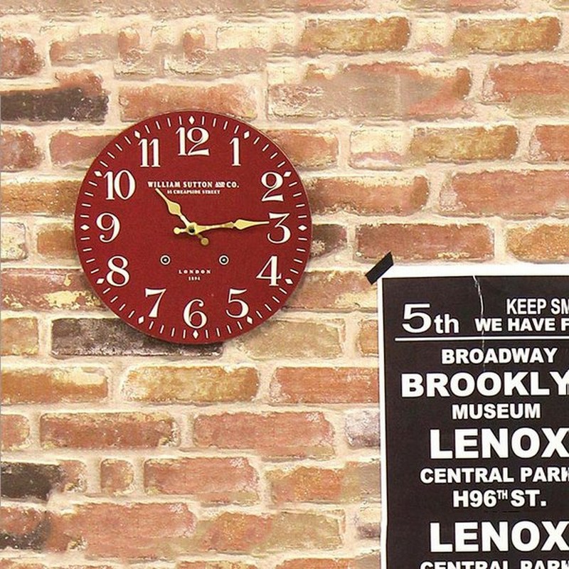 掛け時計 レトロ おしゃれ 赤 ロンドン 直径28cm 掛時計 ブルックリン 壁掛け時計 かわいい 時計 ウォールクロック 壁掛け デザイン アンティーク 通販 Lineポイント最大get Lineショッピング