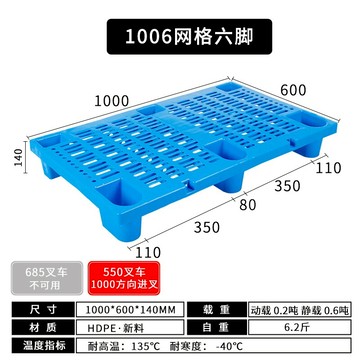 四腳平板墊板 倉庫防潮墊板 超市墊倉板 托盤塑料倉庫叉車超市防潮工業倉儲膠卡板地台堆貨物網格九腳墊板『cyd3157』