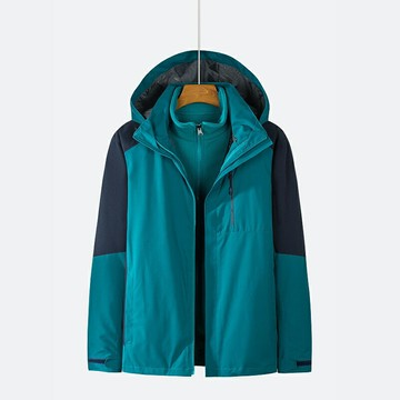 【巴黎精品】現貨+預購 衝鋒衣連帽夾克-加厚雙面絨內膽三合一男女外套10色p1aj6