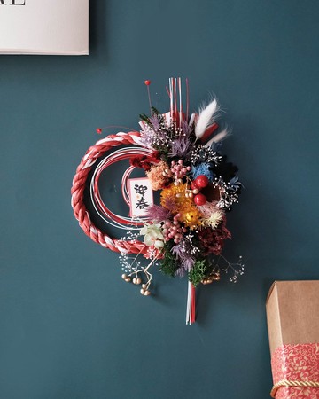 新年祈福注連繩/煙花盛放/附3M掛鉤禮盒包裝/新年禮盒/祈福掛飾