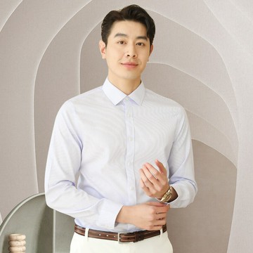 現貨+預購 男長袖襯衫高級商務襯衫白襯衫西裝外套男上衣-輕熟職業條紋襯衫男裝74lb54【獨家進口】【米蘭精品】