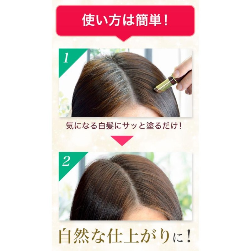 白髪隠し ソワニティー ヘアカラースティック 8g 2本セット 部分染め 