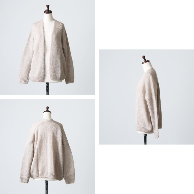 evameva (エヴァムエヴァ) mohair silk cardigan / モヘアシルク