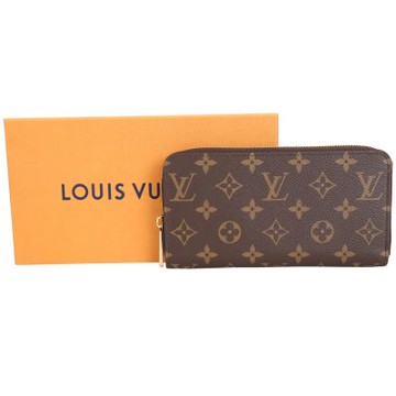 Louis Vuitton LV路易威登 M41894 Monogram 經典圖騰拉鍊長夾(芭蕾粉色內裡)