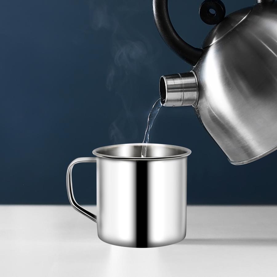 金属製コーヒーカップ,200ml,お茶やコーヒーを保管するためのポータブルカップ,ミルク,ティーカップ