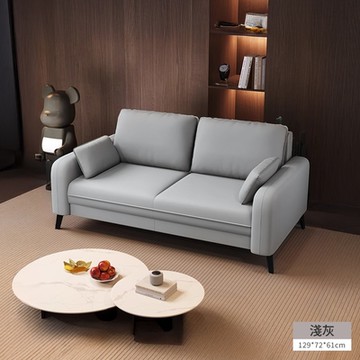 HappyLife 簡約貓抓皮雙人沙發 Y11809