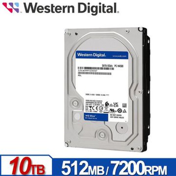 WD100EAGZ 藍標 10TB 3.5吋SATA硬碟