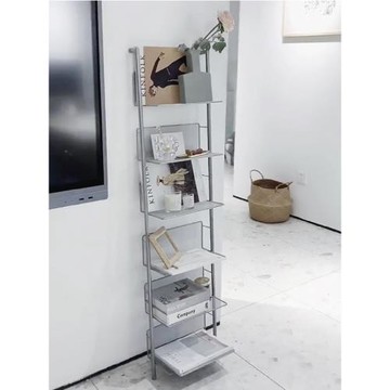 中古鐵藝多層置物收納書架cd書架金屬網格創意商用空間服裝店陳列