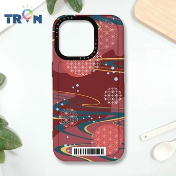 TRON IPHONE 16 PRO 日系和風圓點星河系列 防摔 MAGSAFE 磁吸 太空載具殼 透黑 手機殼