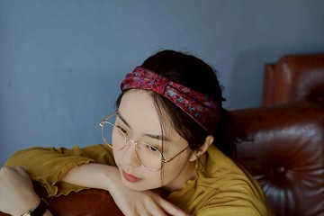 古董領帶改造復古鐵絲髮帶-印象派-復古紅