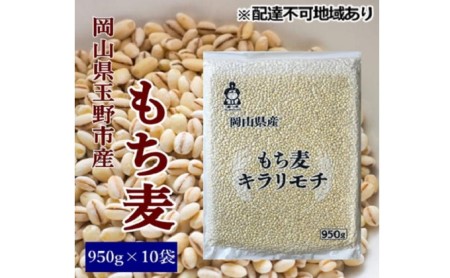  岡山県玉野市産 もち麦 キラリモチ 950g×5袋