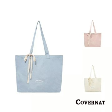 [COVERNAT] 女士純棉環保印花經典LOGO大號購物袋手提袋（多色任選）