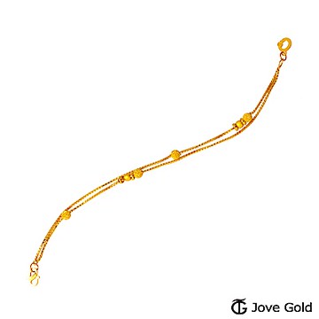 JoveGold漾金飾 跳躍舞曲黃金手鍊