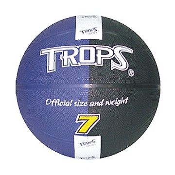 SUCCESS 成功 TROPS 雙色刻字籃球(黑/藍) NO.40172B