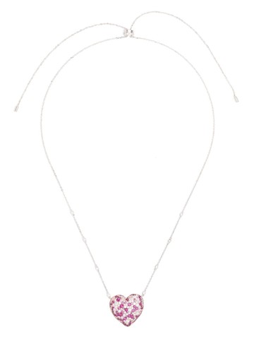 APM Monaco - heart-pendant sterling-silver necklace - women - Cubic Zirconia/Sterling Silver - One Size