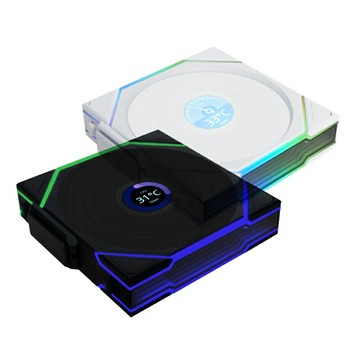 米特3C數位–LIANLI 聯力 TL WIRELESS 120 LCD 無線液晶屏積木風扇 反向單顆裝 需搭配控制器 黑色/白色