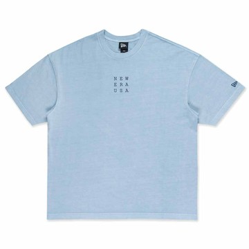 NEW ERA 男女 寬版短袖上衣 TRAIL RUNNER NE 淺藍 NE14701269