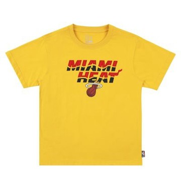 NBA 兒童/青少年 落肩 隊名貼布繡 短袖上衣 熱火隊 3626101262