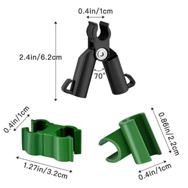 野菜トマトケージ温室用50x植物コネクタクリップつる植物