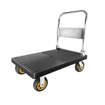 貨物手推車 手推車 推車 折疊式搬運手推車 輕便手拉車 家用靜音快遞拉貨手拉車 摺疊推車 平板車 贈拉力繩