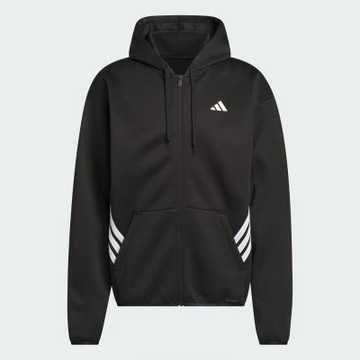 Adidas 愛迪達 Crazywarm Fz JZ9673 男 連帽外套 保暖 運動外套 防風 黑 白