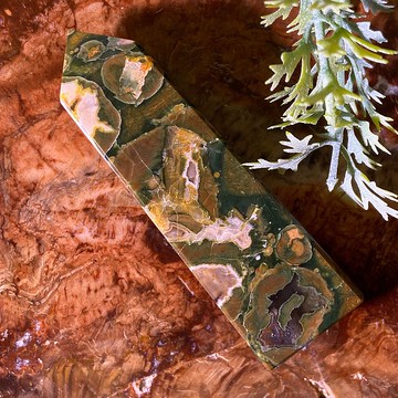 治愈雨林世界 | 森林雀仔石柱 | Rainforest  Kambaba Jasper |