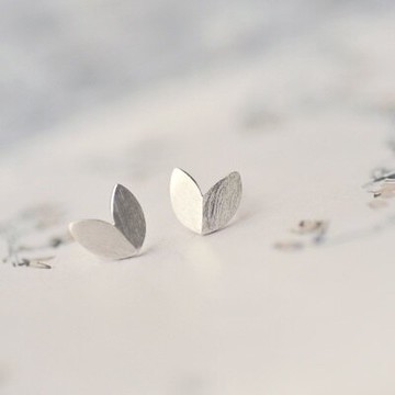 925純銀耳環耳飾-清新可愛嫩芽造型七夕情人節禮物女飾品73gk133【獨家進口】【米蘭精品】