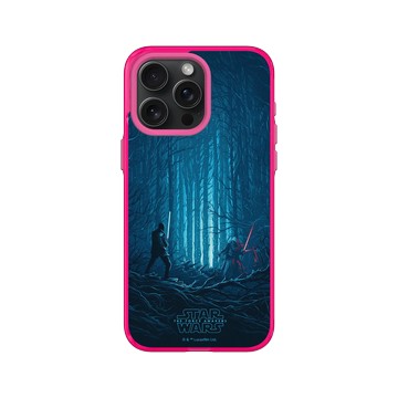 iPhone 15 Pro Max Clear 粉漾桃 - 迪士尼-星際大戰 Star Wars - 原力覺醒：凱羅·忍&芬恩-電影系列