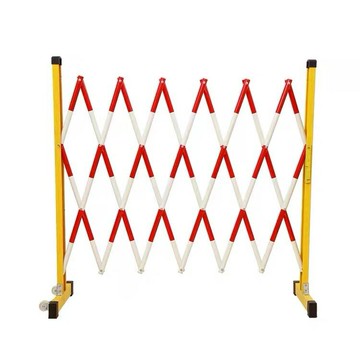 玻璃鋼絕緣伸縮管式圍欄電力安全施工圍擋可移動護欄幼兒園隔離欄[DD030110]