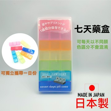 日本 ????  七天藥盒 便利藥盒 攜帶藥盒7日份【領券滿額再折千11/30止】