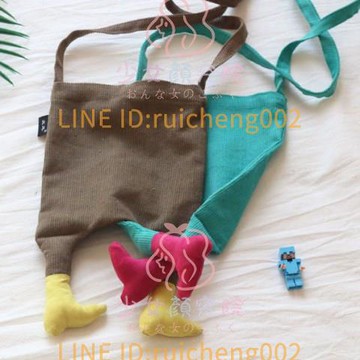 衛生棉收納包個性斜跨小包包燈芯絨包會跑的零錢包手機包女迷你包潮【淘夢屋】