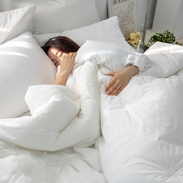 YESBEDDING 純有機純淨水洗薄被  200x230cm  白色