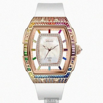 GEYA手錶，編號G76221LHW，36mm， 44mm玫瑰金錶殼，白錶帶款_廠商直送
