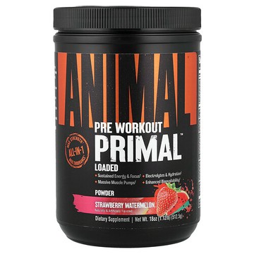 Animal, Primal 鍛煉前粉，草莓西瓜味，17.9 盎司（507.5 克）