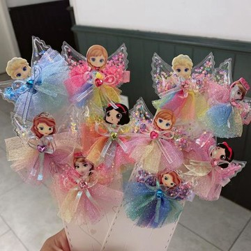 兒童翅膀公主艾莎白雪混裝發卡
