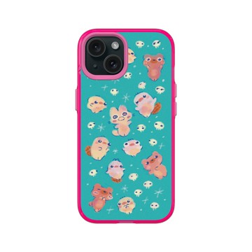 iPhone 15 Clear 粉漾桃 - Jazlynn - 布魯斯跟朋友們